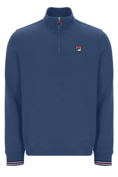 Vintage Indigo Ramy F-Box 1/4 Zip Up Jumper - Vintage Indigo