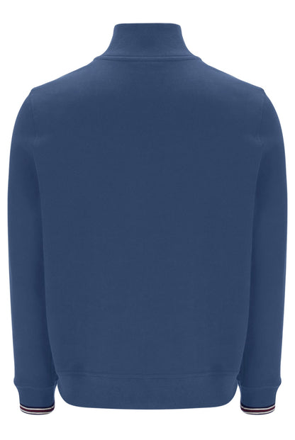 Vintage Indigo Ramy F-Box 1/4 Zip Up Jumper - Vintage Indigo
