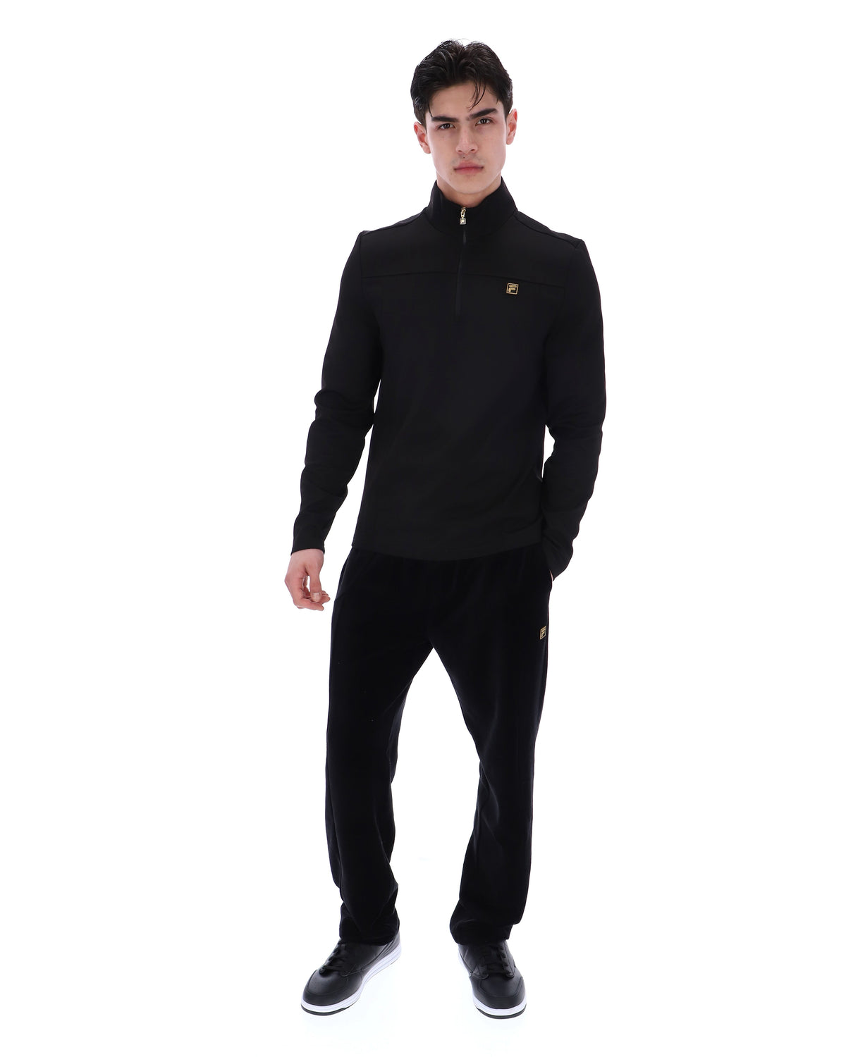 Black Hogan 1/4 Zip Up - Black