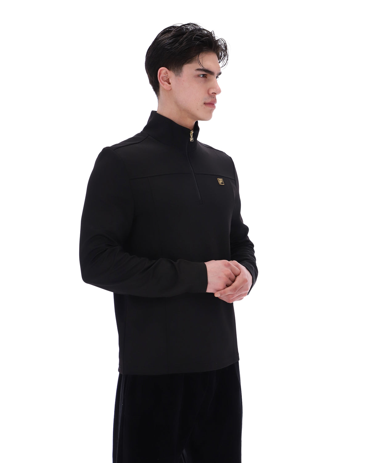 Black Hogan 1/4 Zip Up - Black
