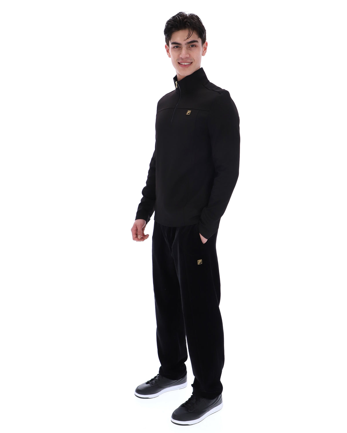 Black Hogan 1/4 Zip Up - Black