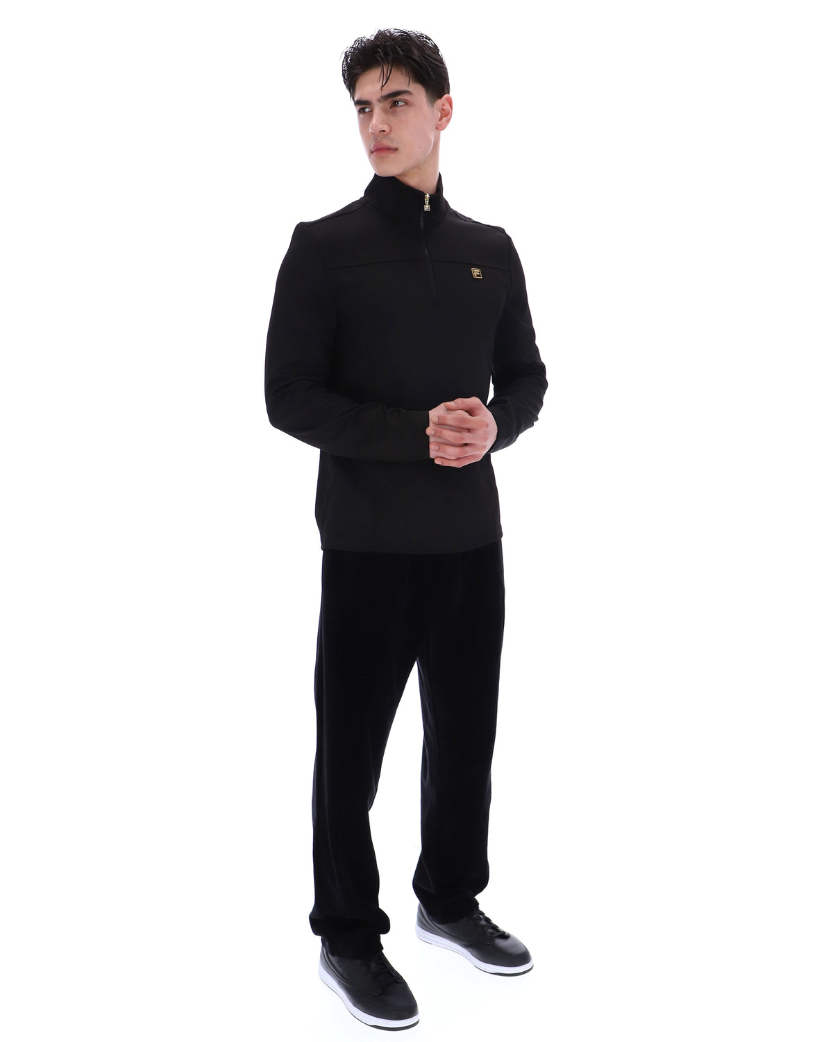 Black Hogan 1/4 Zip Up - Black