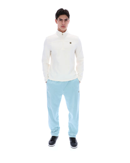 Coconut Milk Hogan 1/4 Zip Up - White