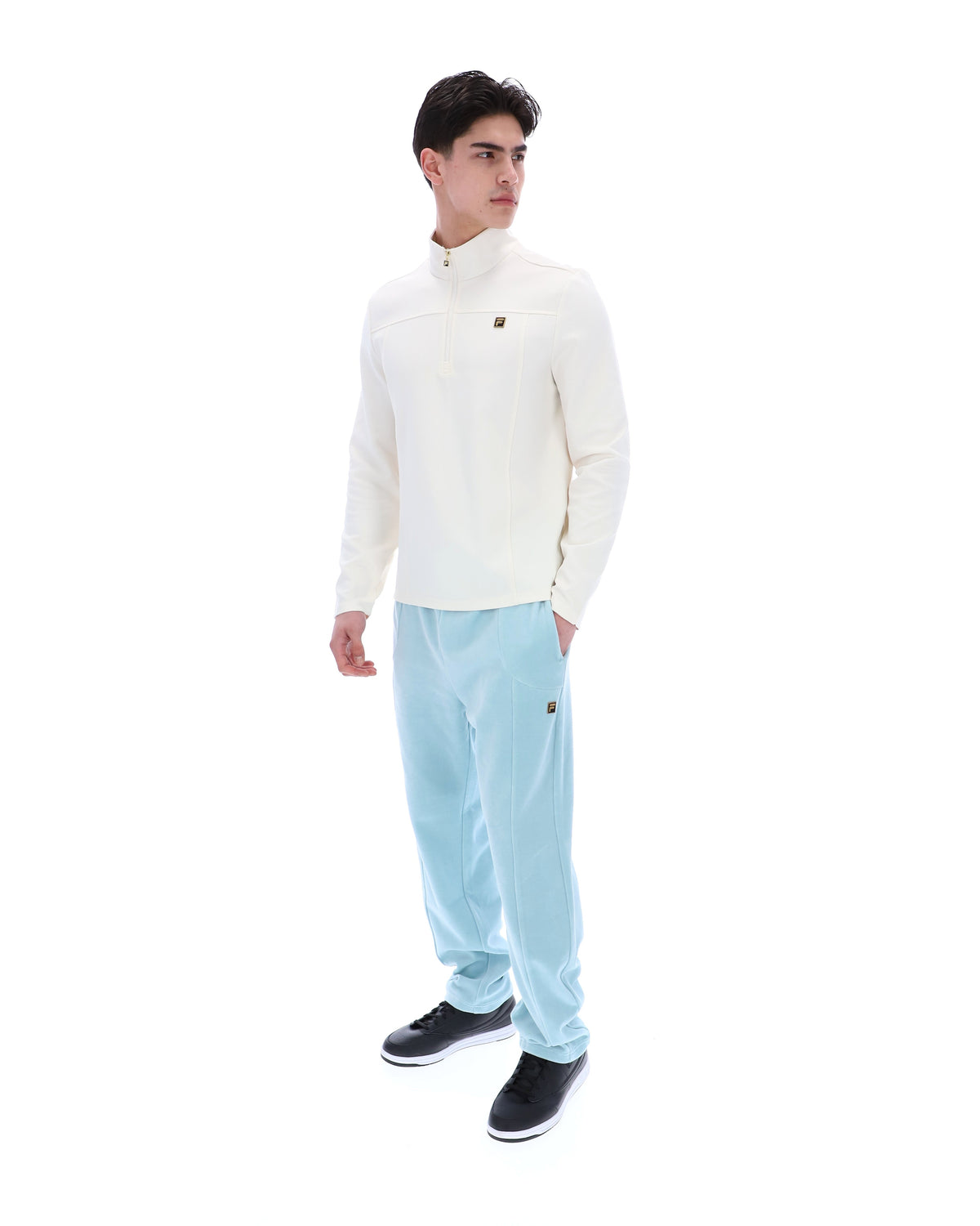 Coconut Milk Hogan 1/4 Zip Up - White