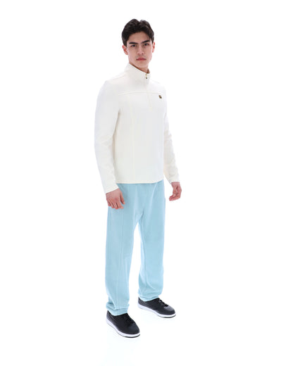 Coconut Milk Hogan 1/4 Zip Up - White