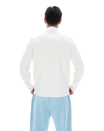 Coconut Milk Hogan 1/4 Zip Up - White
