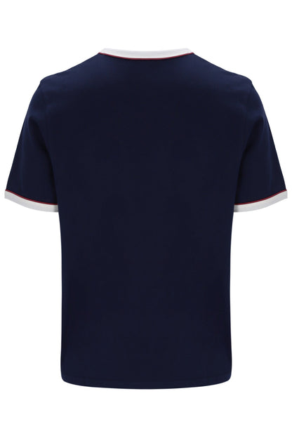 Fila Navy Rosario Tee with Terry Stripes - Navy