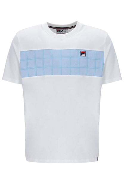 White Mano Cut and Sew Panel Tee - White