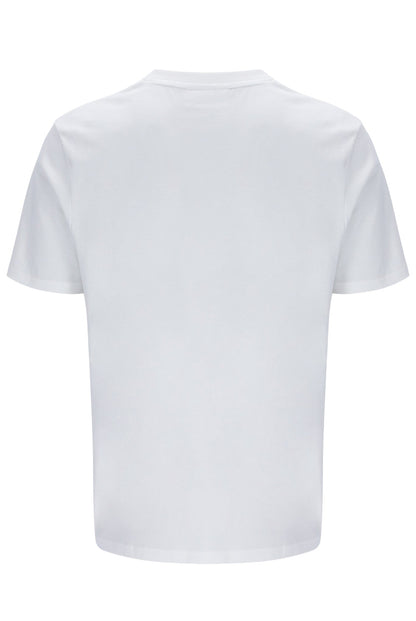 White Mano Cut and Sew Panel Tee - White