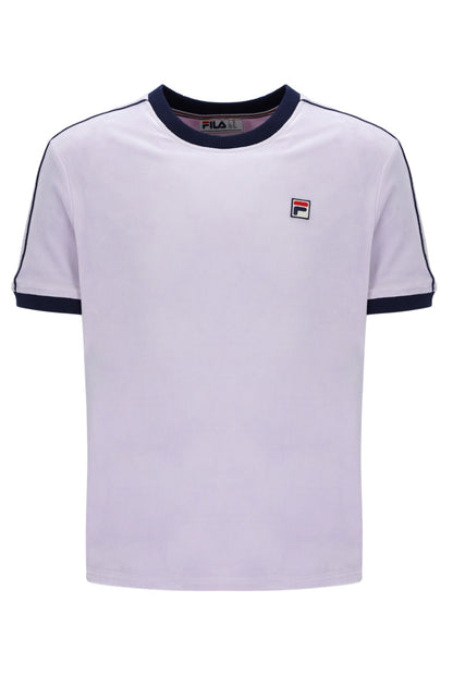 Misty Lilac Basilio Velour Tee - Pale Purple