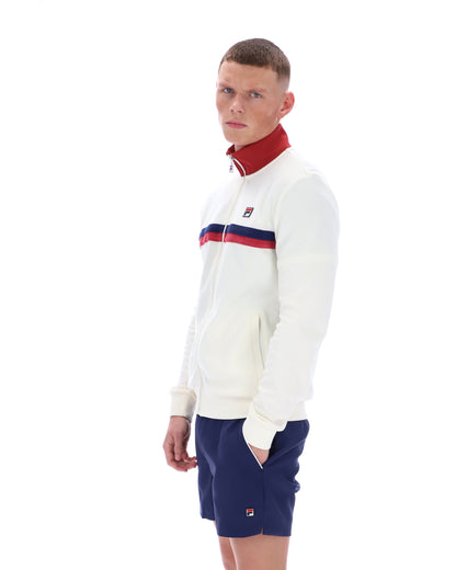 Gardenia Enrico Track Top - Neutral Off White
