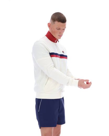 Gardenia Enrico Track Top - Neutral Off White