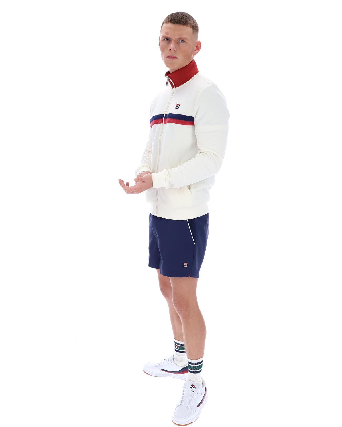 Gardenia Enrico Track Top - Neutral Off White
