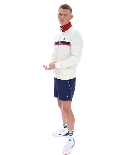 Gardenia Enrico Track Top - Neutral Off White