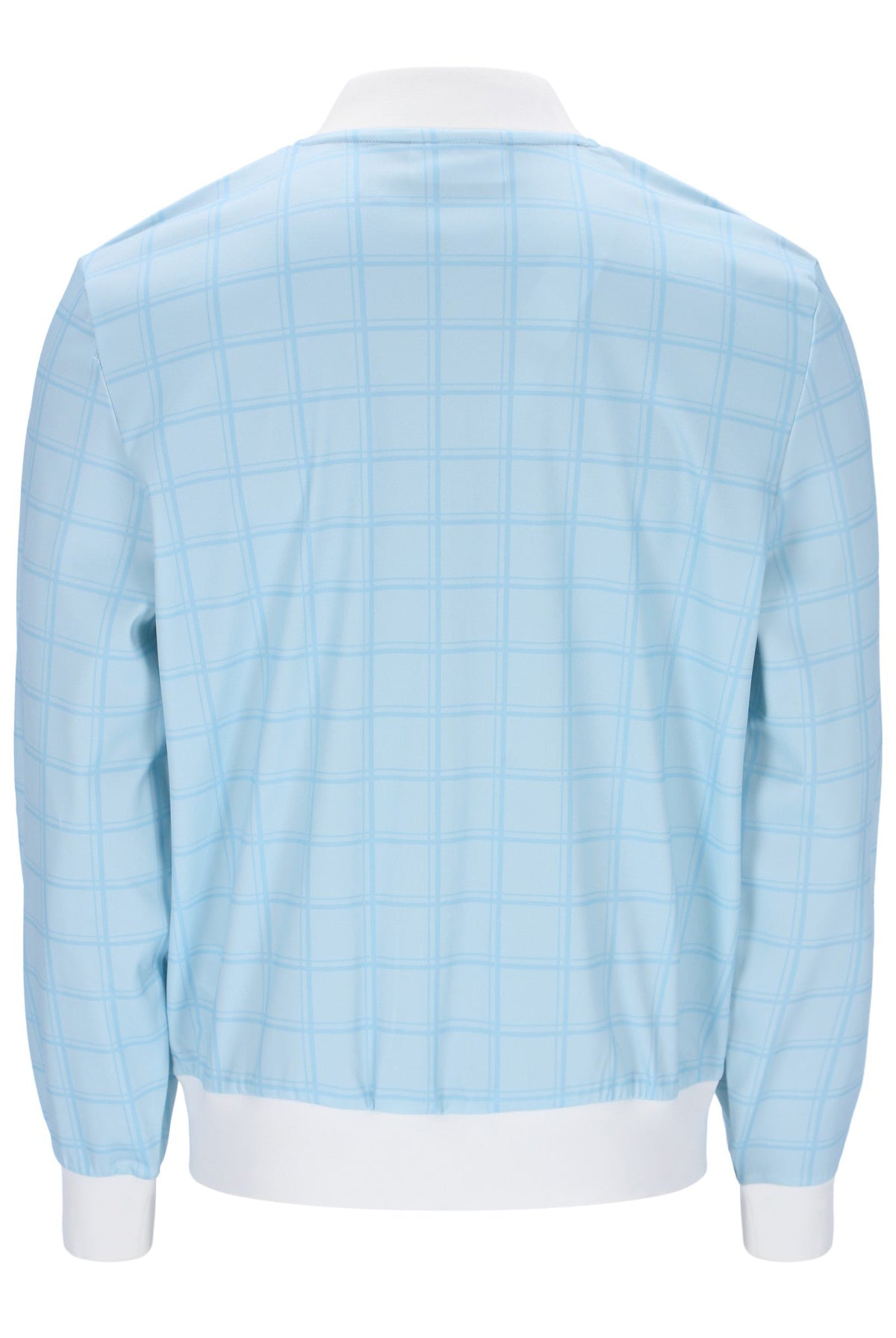 Skyway Filippo Tonal Check Track Top - Baby Blue