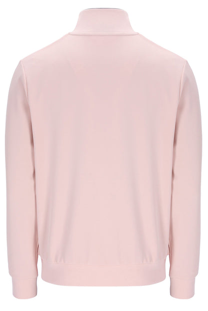 Pale Pink Armando Contrasting Piping Track Top - Light Baby Pink