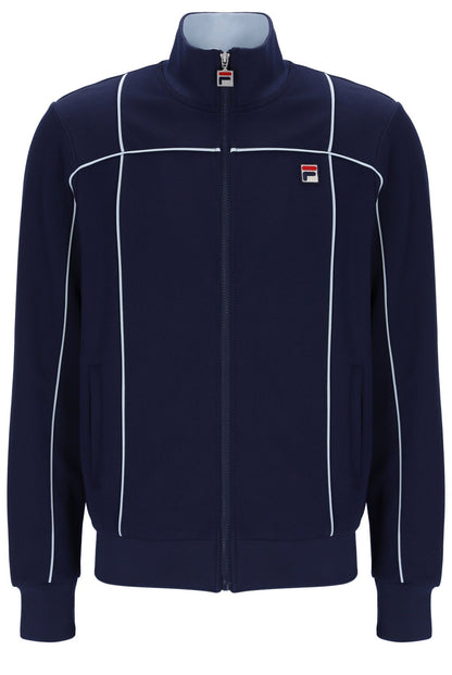 Fila Navy Armando Contrasting Piping Track Top - Bold Navy
