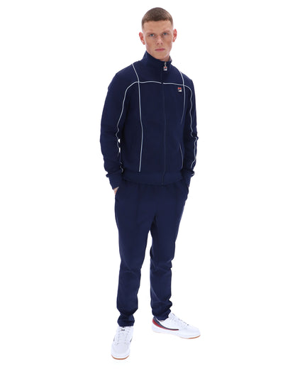 Fila Navy Armando Contrasting Piping Track Top - Bold Navy