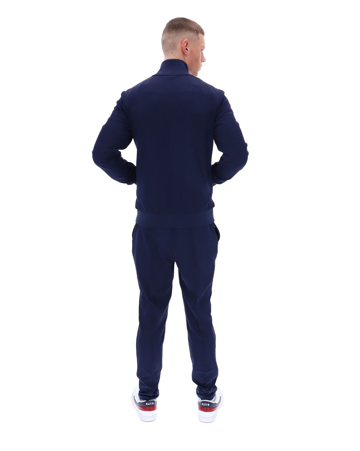 Fila Navy Armando Contrasting Piping Track Top - Bold Navy