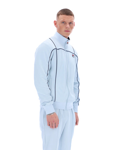 Skyway Armando Contrasting Piping Track Top - Calming Baby Blue