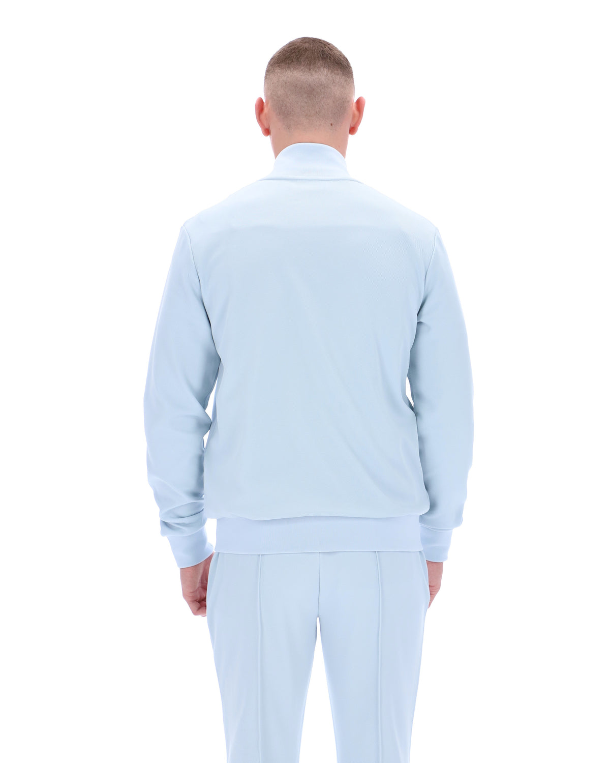 Skyway Armando Contrasting Piping Track Top - Calming Baby Blue