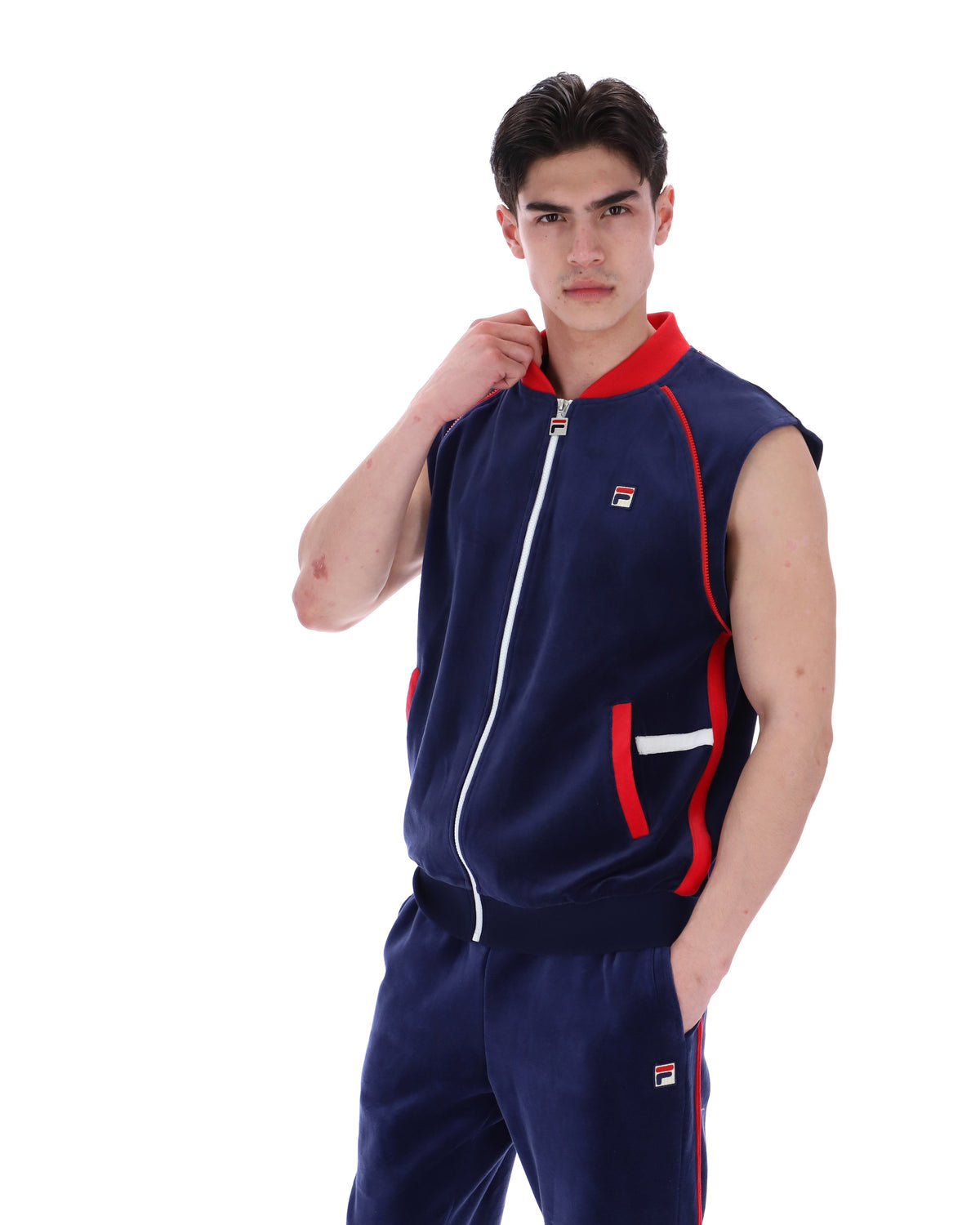 Fila Navy Daniele Archive Versatile Track Top - Fila Navy