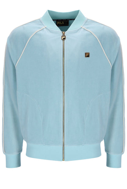 Sterling Blue Fella Velour Jacket - Blue