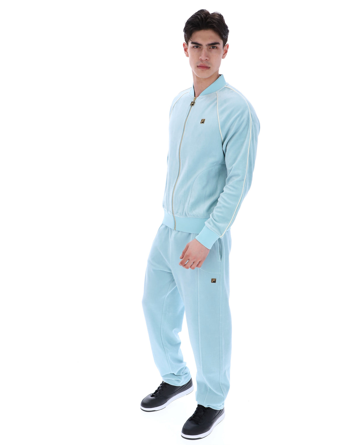 Sterling Blue Fella Velour Jacket - Blue