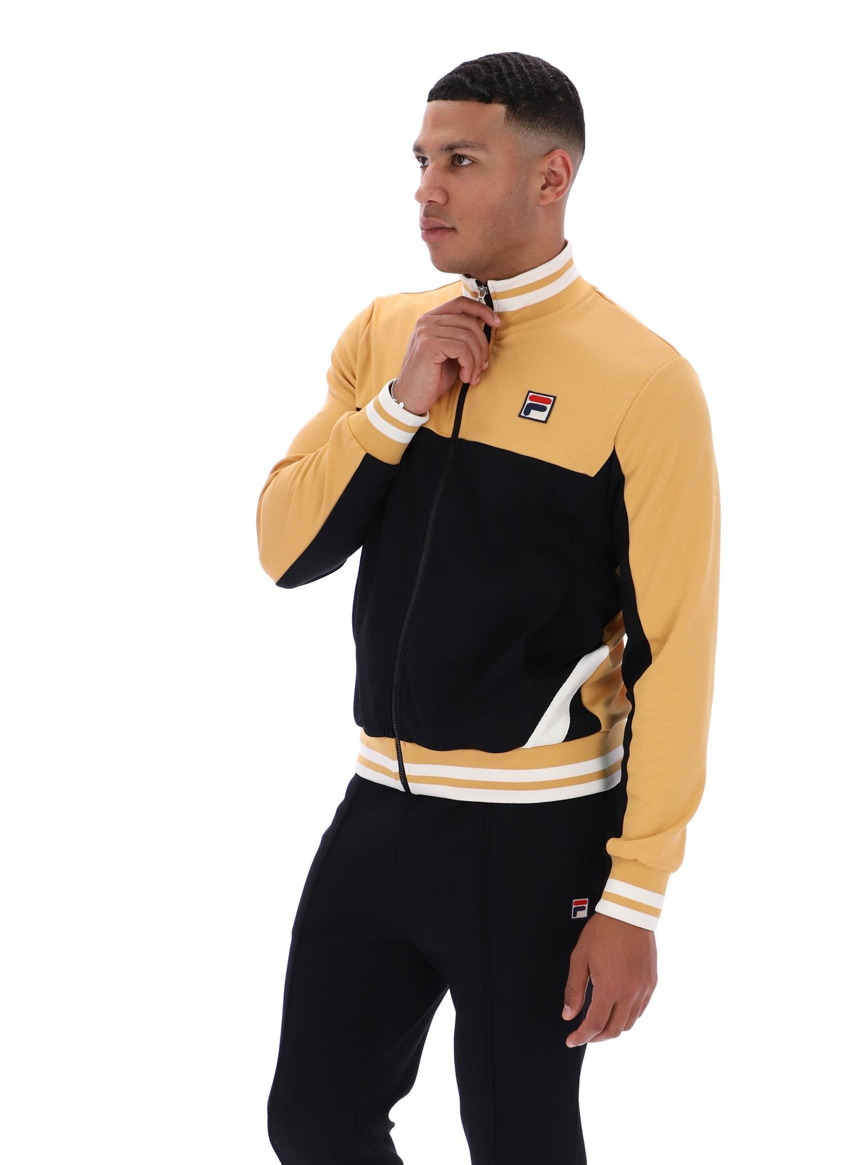 Oak Buff Tie Breaker Funnel Neck Jacket - Oak Buff