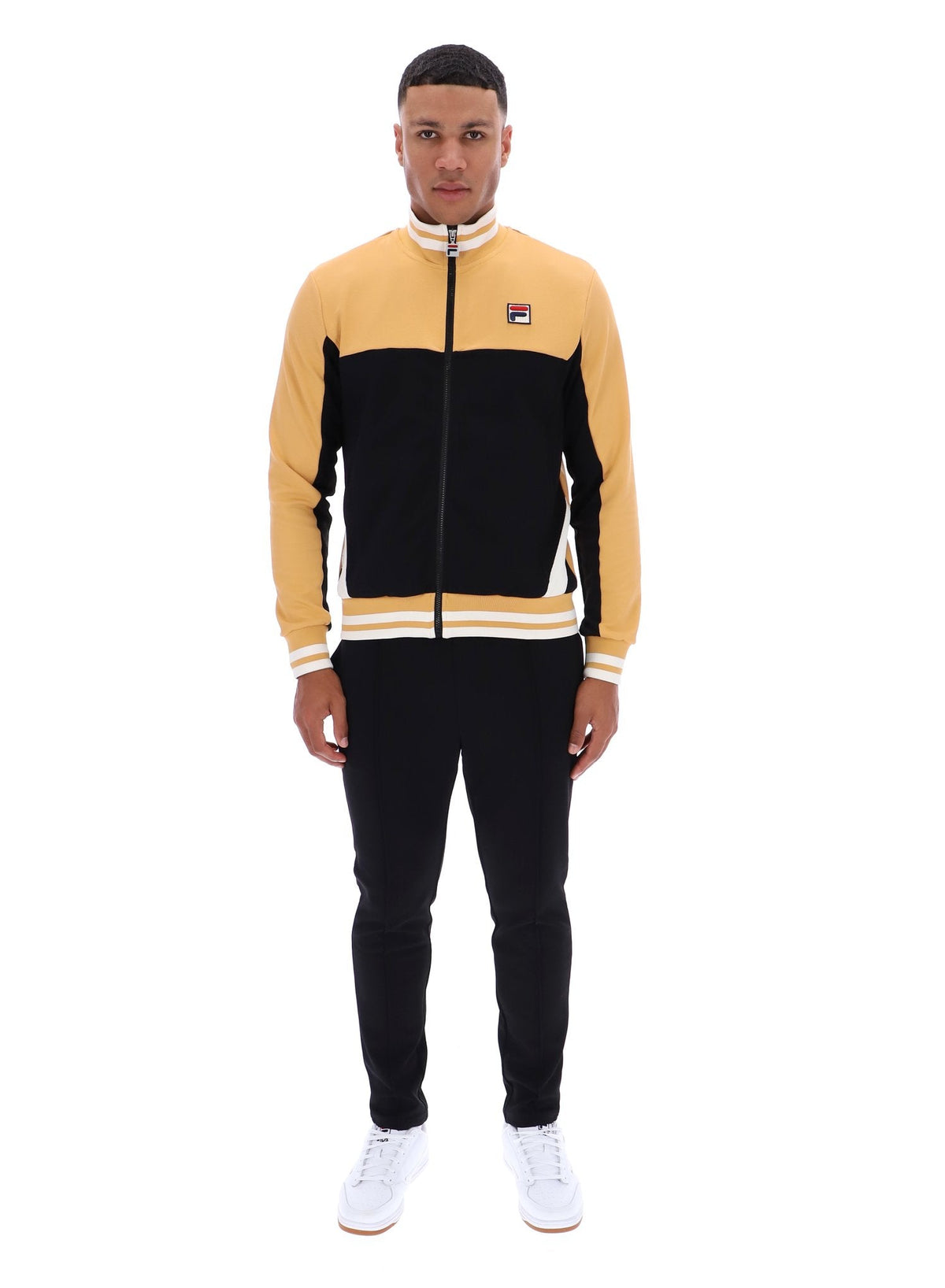 Oak Buff Tie Breaker Funnel Neck Jacket - Oak Buff