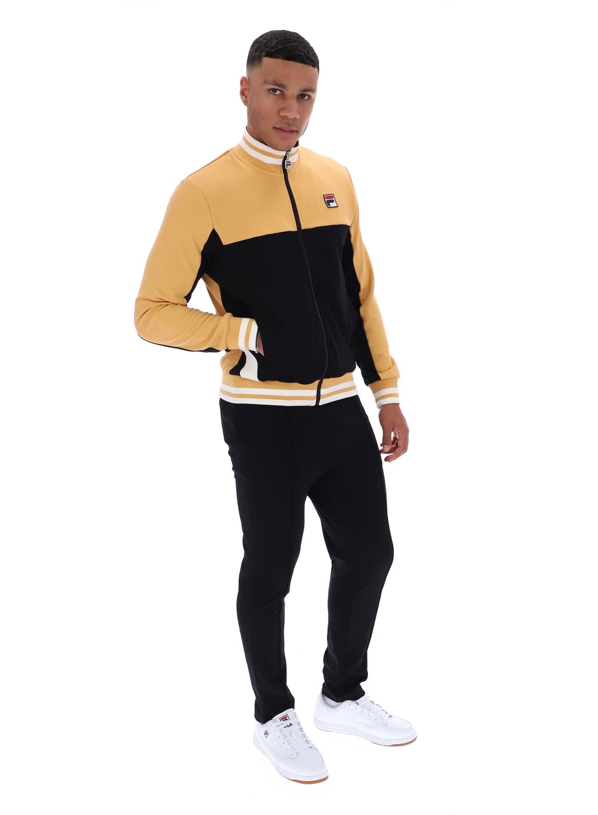 Oak Buff Tie Breaker Funnel Neck Jacket - Oak Buff