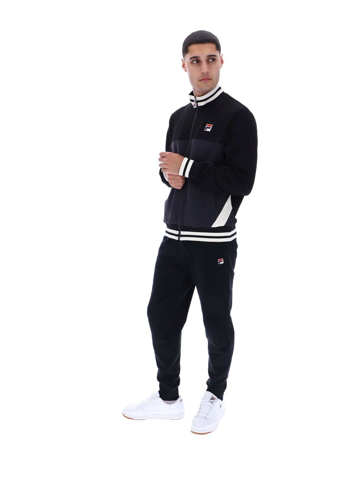 Black Tie Breaker Funnel Neck Jacket - Black