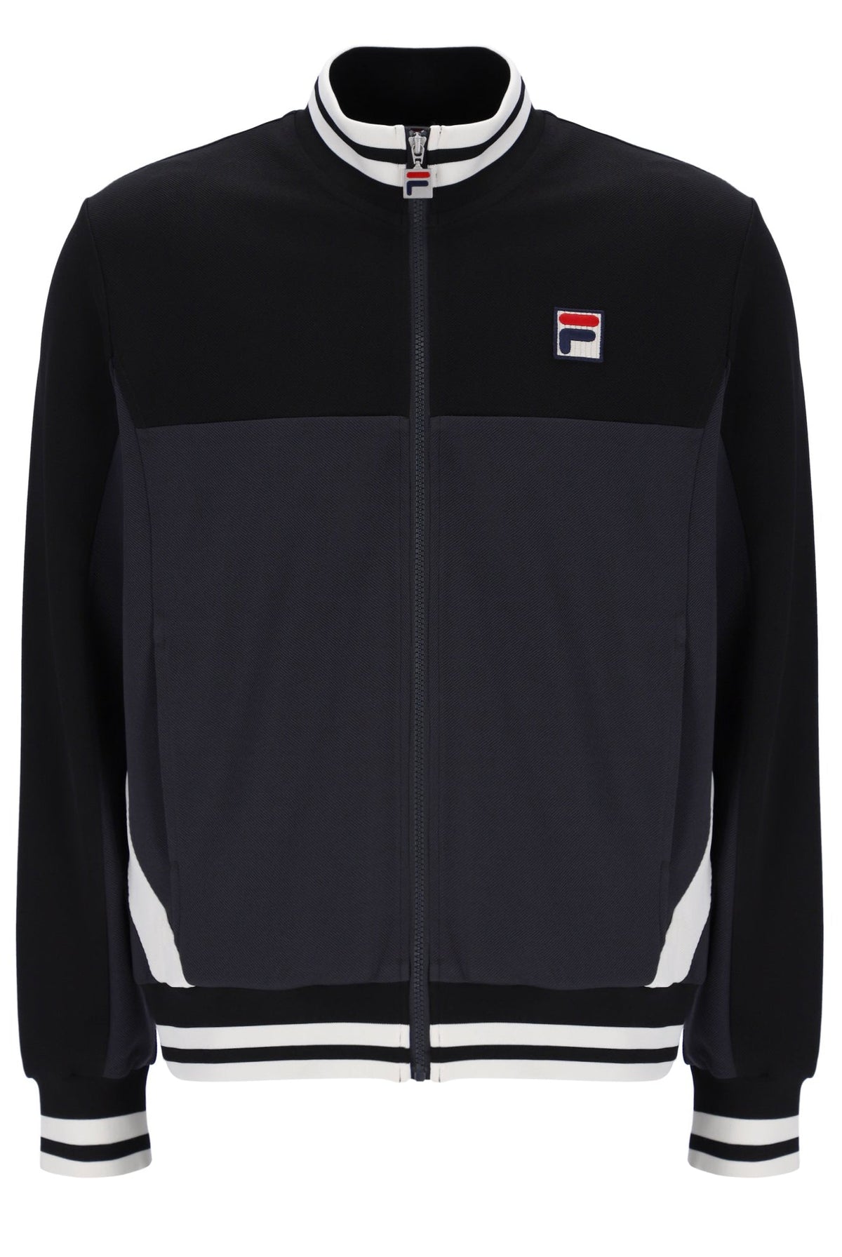 Black Tie Breaker Funnel Neck Jacket - Black