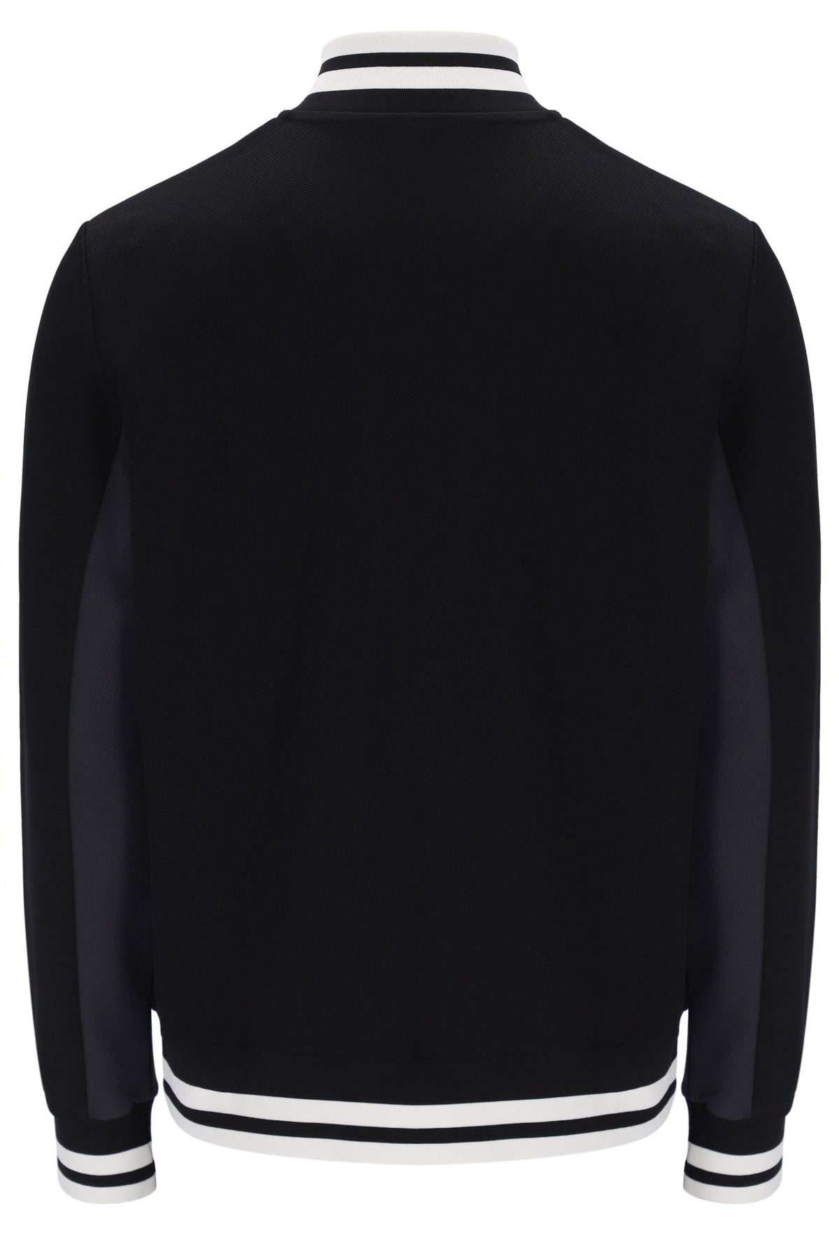 Black Tie Breaker Funnel Neck Jacket - Black
