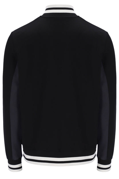 Black Tie Breaker Funnel Neck Jacket - Black
