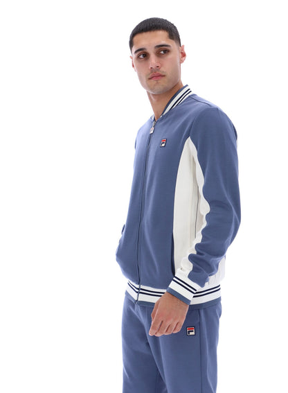 Vintage Indigo Settanta Baseball Track Top - Vintage Indigo