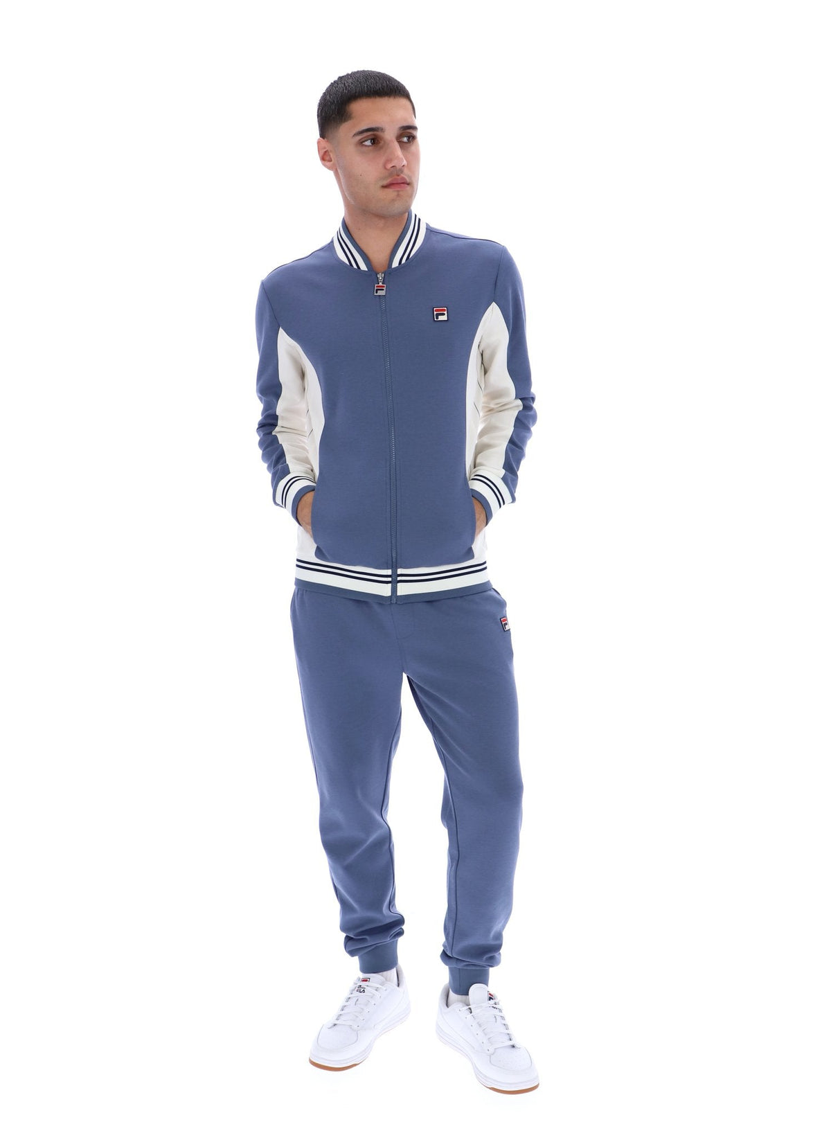 Vintage Indigo Settanta Baseball Track Top - Vintage Indigo