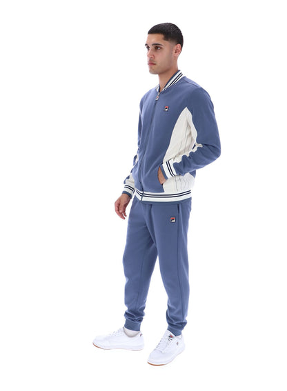 Vintage Indigo Settanta Baseball Track Top - Vintage Indigo