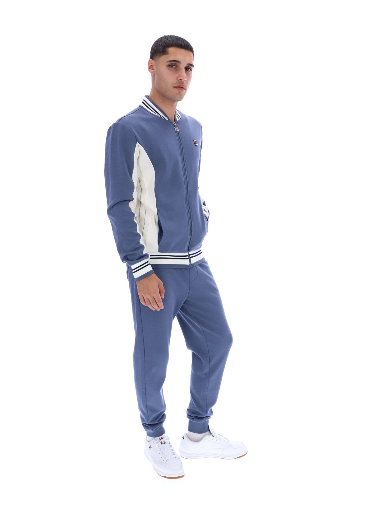 Vintage Indigo Settanta Baseball Track Top - Vintage Indigo