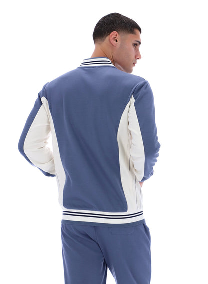 Vintage Indigo Settanta Baseball Track Top - Vintage Indigo