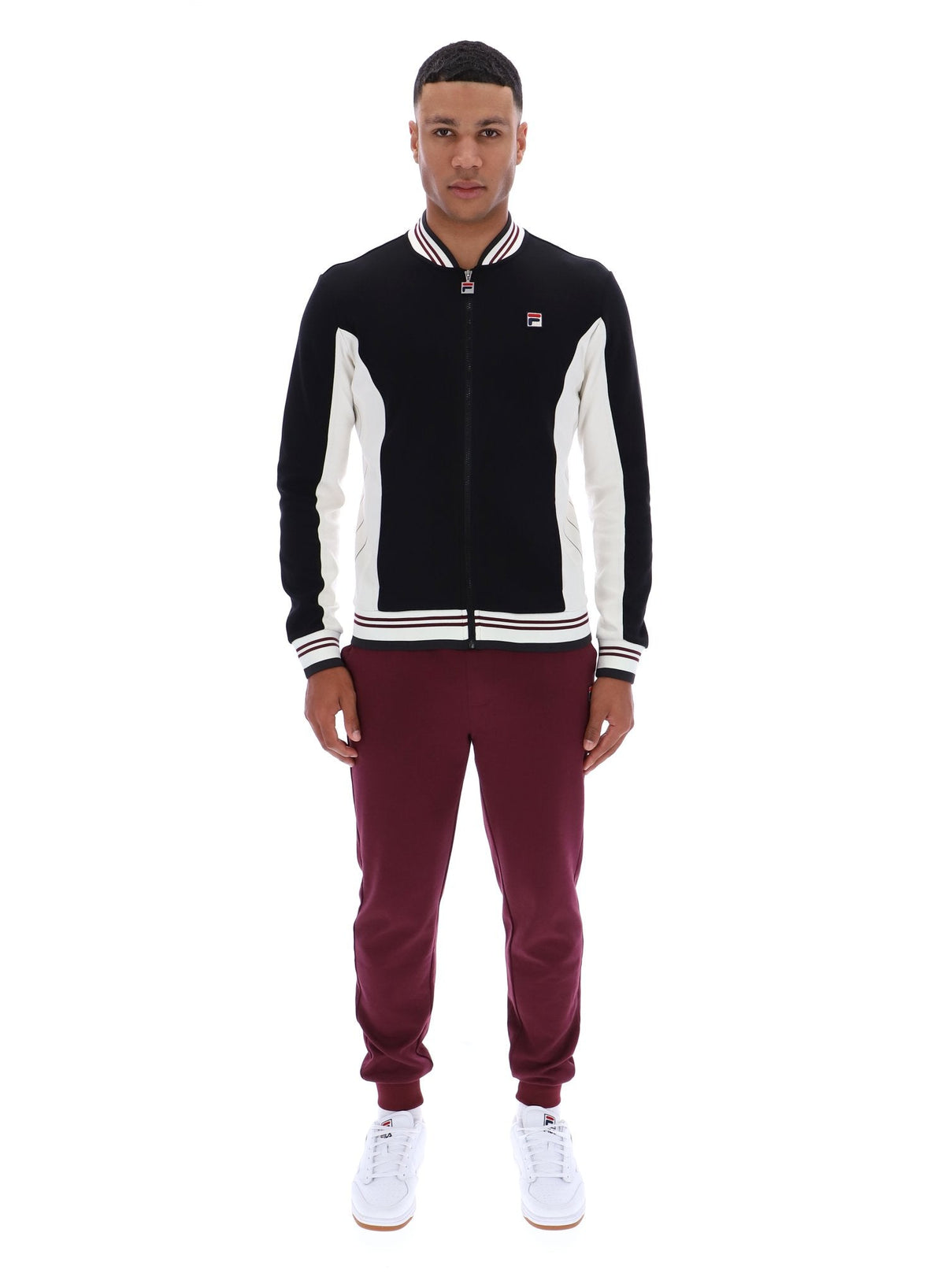 Black Settanta Baseball Track Top - Black