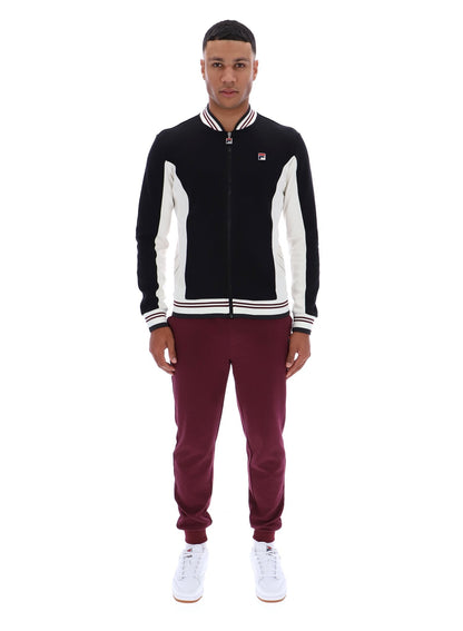 Black Settanta Baseball Track Top - Black