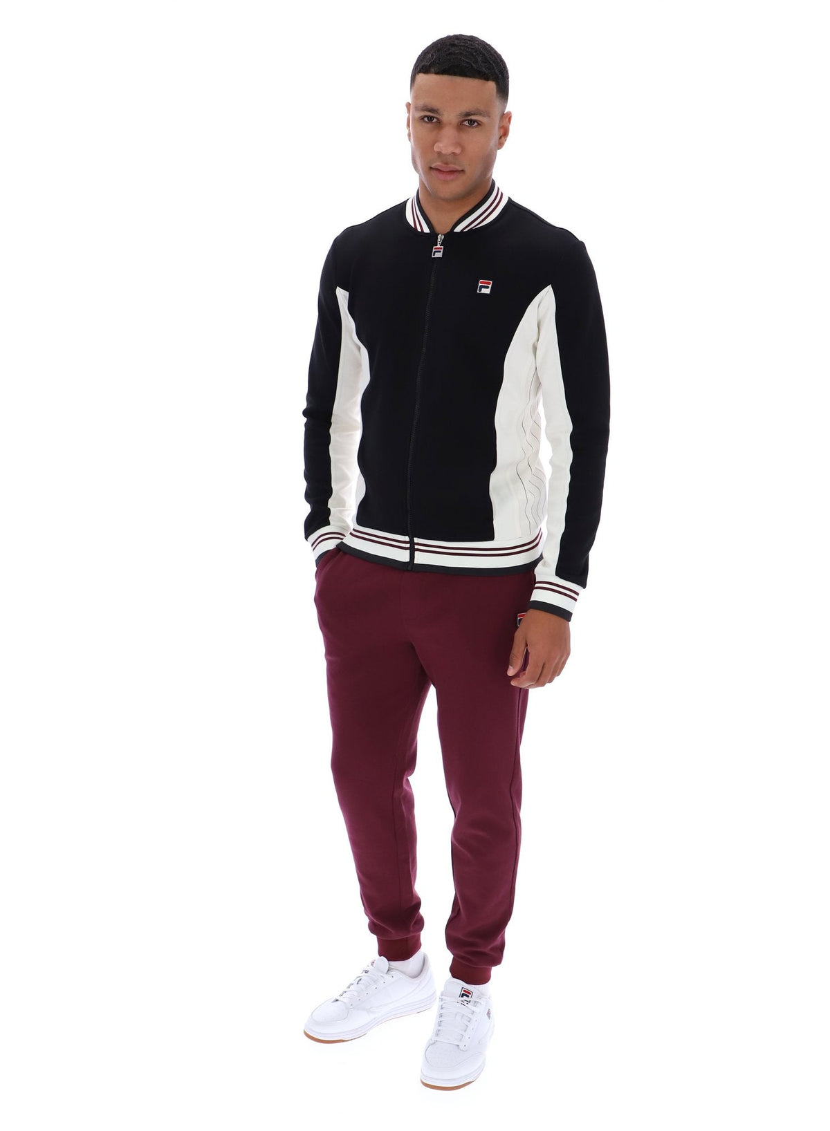 Black Settanta Baseball Track Top - Black