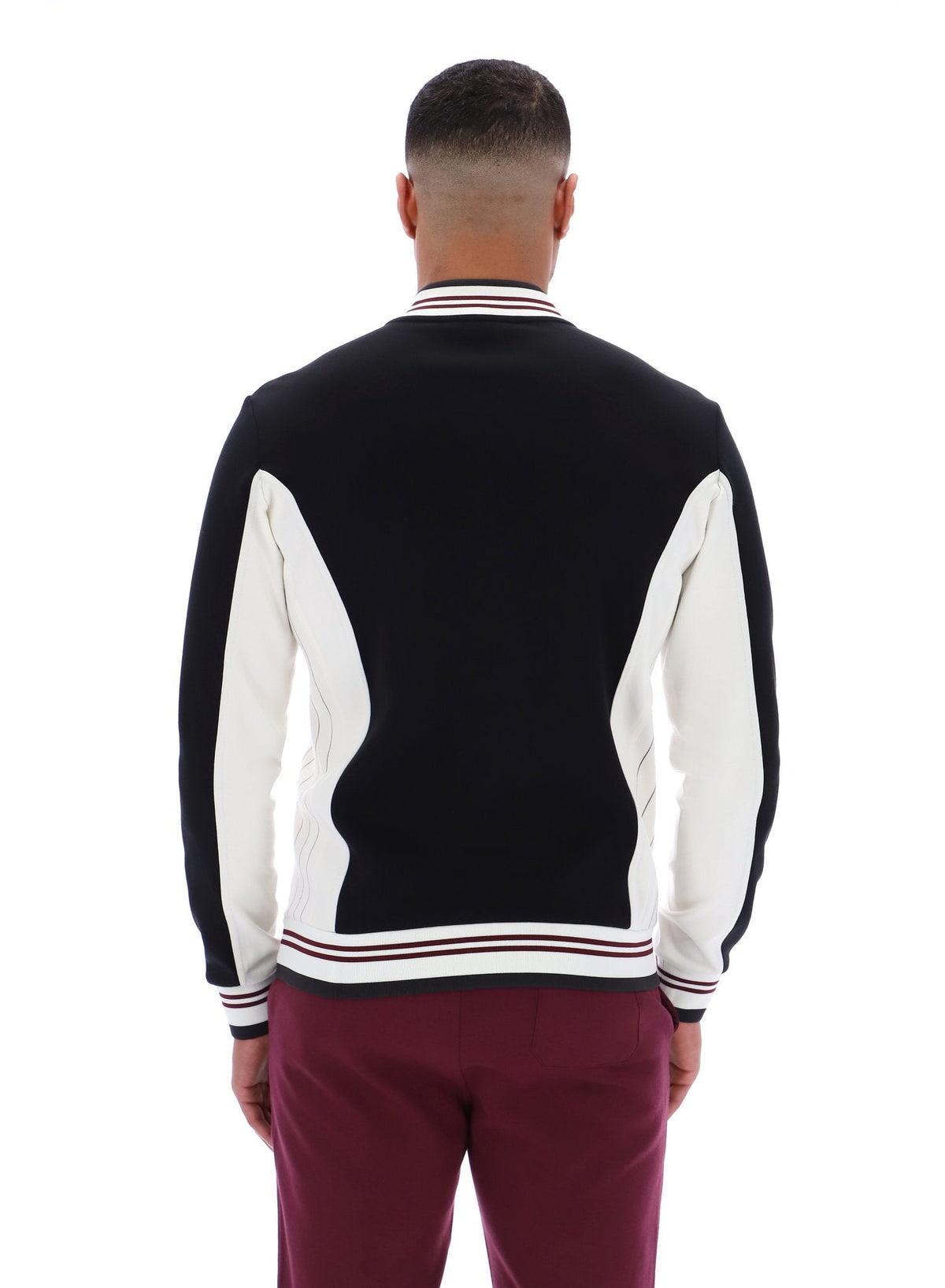 Black Settanta Baseball Track Top - Black