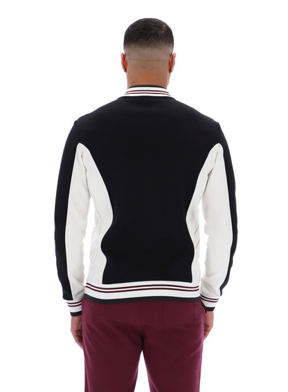 Black Settanta Baseball Track Top - Black