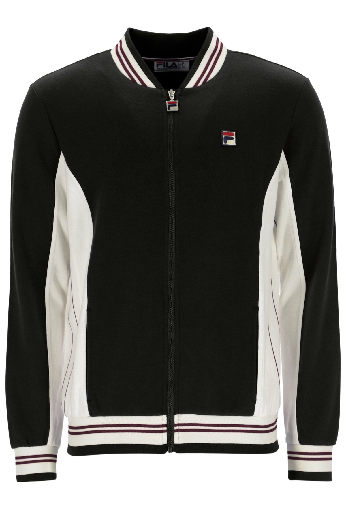 Black Settanta Baseball Track Top - Black
