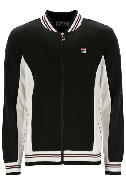 Black Settanta Baseball Track Top - Black
