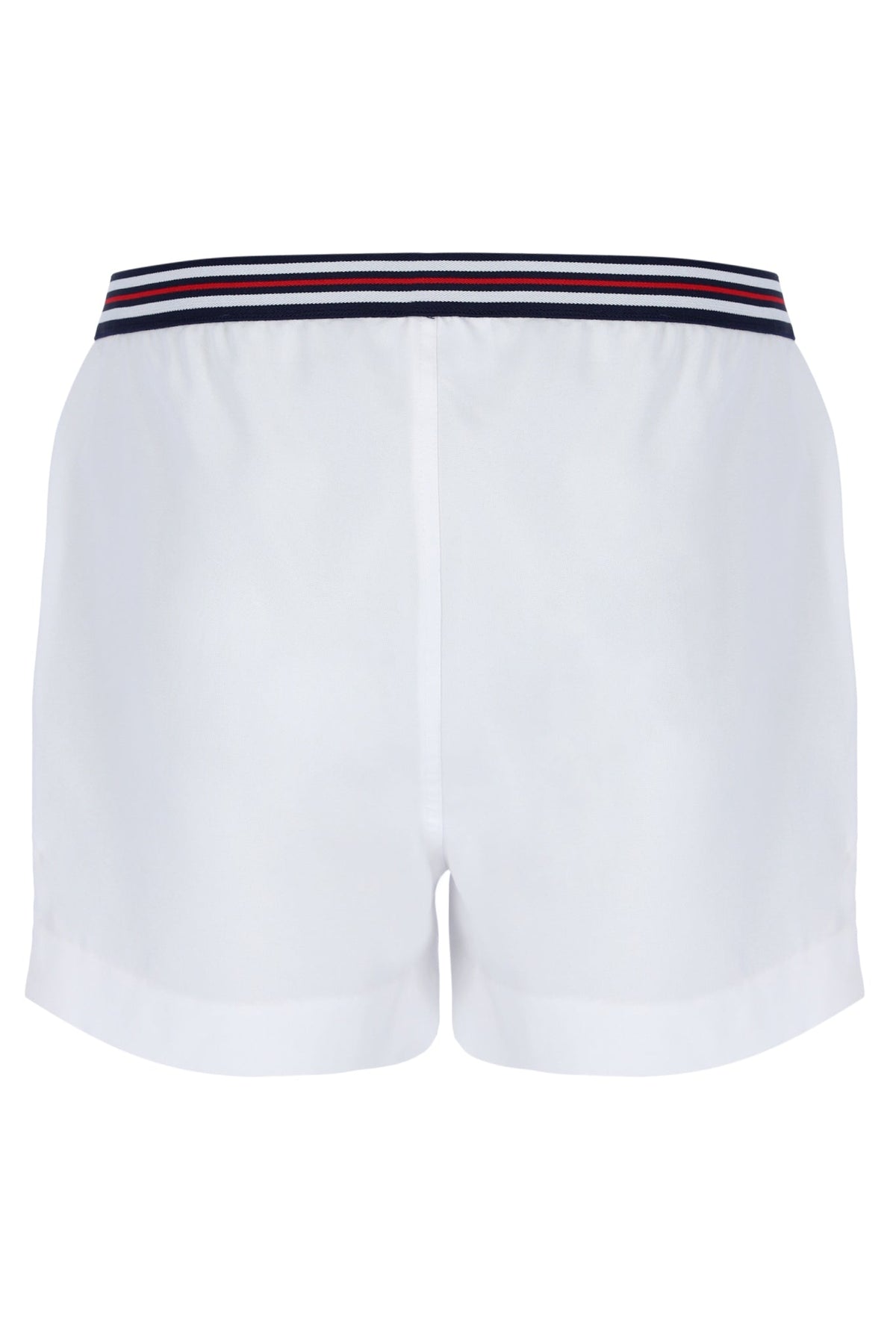 White High Tide Terry Pocket Stripe Shorts - White