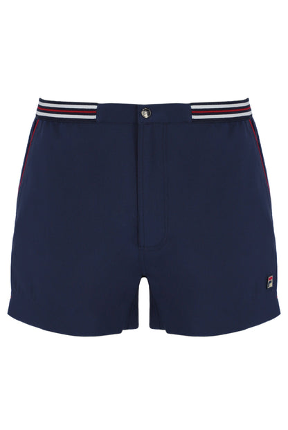 Fila Navy High Tide Terry Pocket Stripe Shorts - Fila Navy