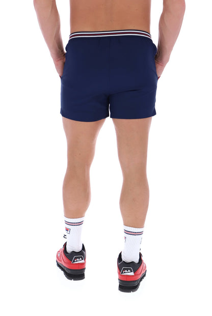 Fila Navy High Tide Terry Pocket Stripe Shorts - Fila Navy